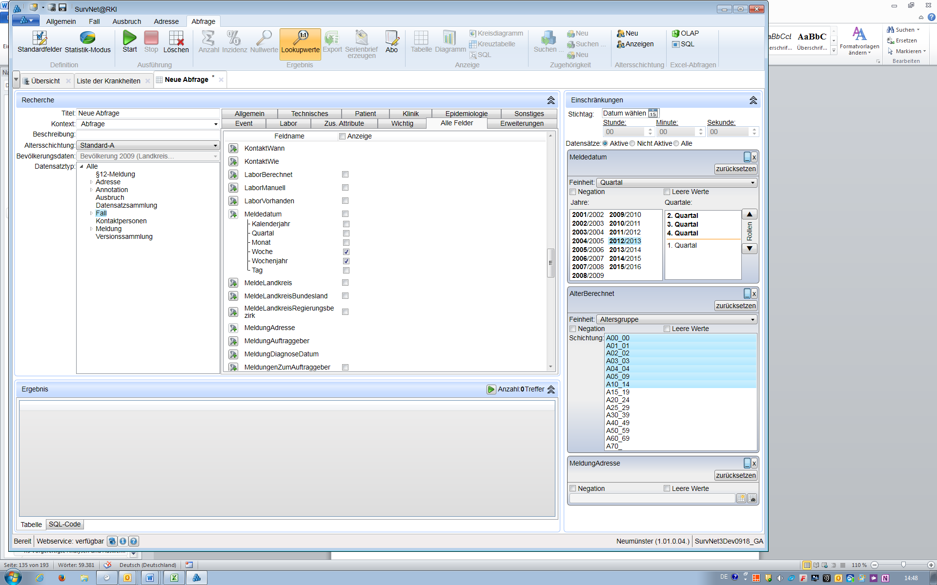 Eingabefeld für Alter