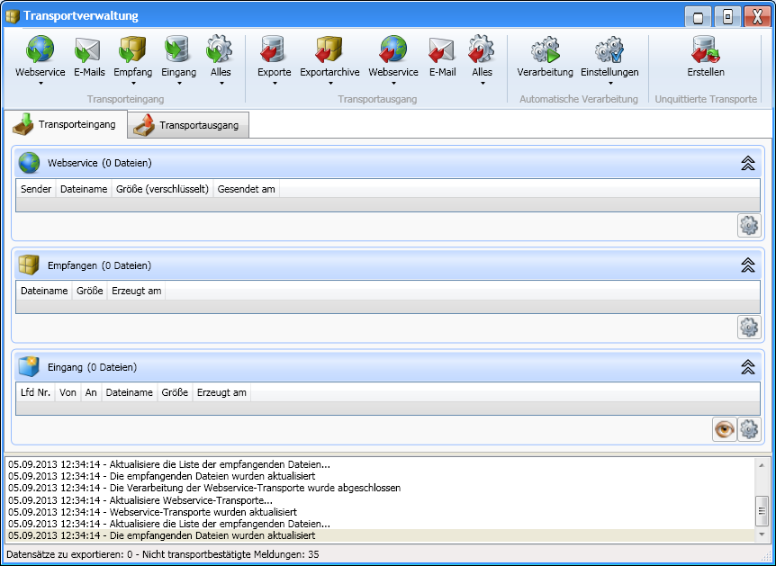 Import-Wizard Schritt 1
